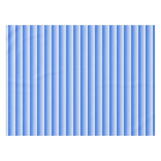 Blaue Schattenstreifen Tischdecke (Vorderseite (Horizontal))