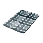 Blaue schattierte Linie Badematte (Schrägansicht)