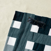 Blaue schattierte Linie Strandtuch (Beispiel)