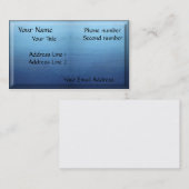 Blaue Schattierung Visitenkarte (Vorne/Hinten)