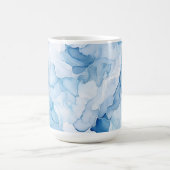 Blaue Schattierungen Abstract Kaffeetasse (Mittel)