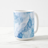 Blaue Schattierungen Abstract Kaffeetasse (VorderseiteRechts)
