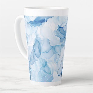 Blaue Schattierungen Abstract  Milchtasse
