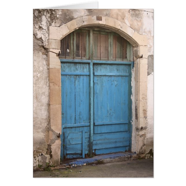 Blaue Scheunen-Tür (Vorne)