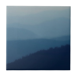 Blaue Schichten Fliese