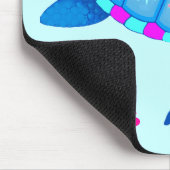 Blaue Schildkröte-Mausunterlage Mousepad (Ecke)