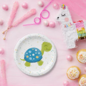 Blaue Schildkröteconfetti-Party-Platte Pappteller (Party)