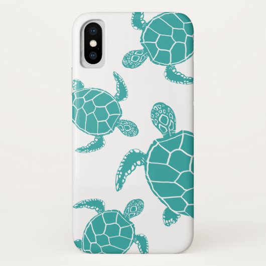 Blaue Schildkröten Case-Mate iPhone Hülle (Rückseite)