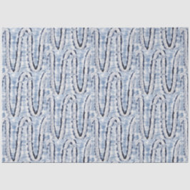 Blaue Schlange Gefärbte Krawatte Traditioneller Mu Seidenpapier