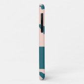 Blaue Schlangen in Rosa Case-Mate iPhone Hülle (Hinten/Links)