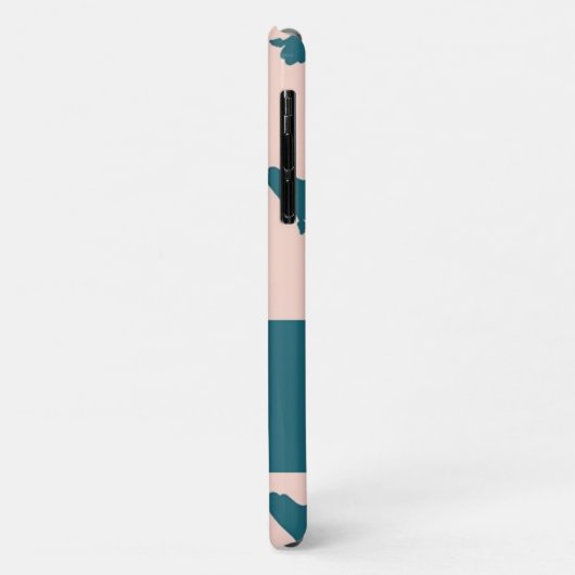 Blaue Schlangen in Rosa Case-Mate iPhone Hülle (Hinten/Links)