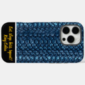 Blaue Schlangenfelle glänzen im Sonnenlicht Case-Mate iPhone Hülle (Rückseite (Horizontal))