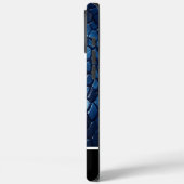 Blaue Schlangenmuster Case-Mate iPhone Hülle (Rückseite / Links)