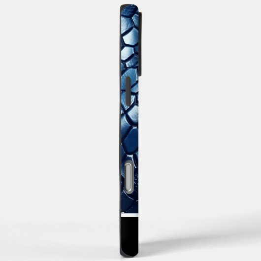 Blaue Schlangenmuster Case-Mate iPhone Hülle (Rückseite / Rechts)