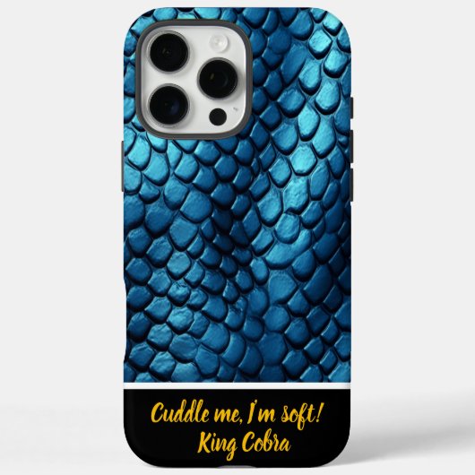 Blaue Schlangenschlange tief Case-Mate iPhone Hülle (Rückseite)