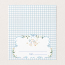 Blaue Schleife Alberner Gänsejunge Baby Shower Pla