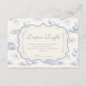 Blaue Schleife Blaubeergarten Windel-Rafferie Begleitkarte (Vorderseite)