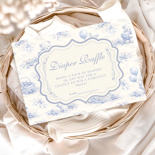 Blaue Schleife Blaubeergarten Windel-Rafferie Begleitkarte