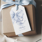 Blaue Schleife Brautparty Geschenkanhänger