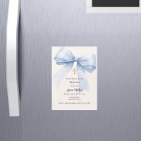 Blaue Schleife Creme Junge Taufe
