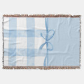 Blaue Schleife Decke (Vorderseite)