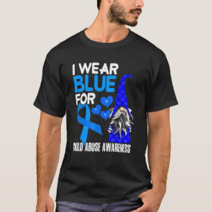 Blaue Schleife für die Prävention von Kindesmissbr T-Shirt