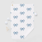 Blaue Schleife Golfhandtuch (Insitu)