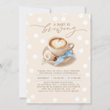 Blaue Schleife Kaffee Baby Is Brewing Junge Baby-P