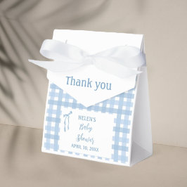 Blaue Schleife karierte Jungs Kindermädchen Geschenkschachtel