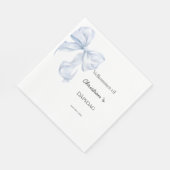 Blaue Schleife Kinder-Taufservietten Serviette (Ecke)
