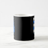 Blaue-Schleife-Partner Diabetes-Bewusstsein Kaffeetasse (Mittel)