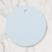 Blaue Schleife Pop And Cheer Geschenkanhänger (Rückseite)