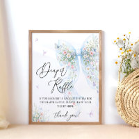 Blaue Schleife Schmetterling Baby Shower Windel-Ra