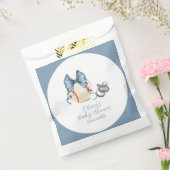 Blaue Schleife Schnuller Baseball Sport Babyparty  Geschenktütchen (Versiegelt)