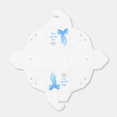 Blaue Schleife - Sie knüpft den Knoten Junggeselli Geschenkschachtel (Ungefaltet)