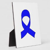 Blaue Schleife Zeichnend Fotoplatte (Seite)