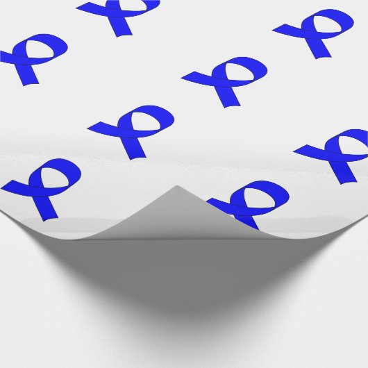 Blaue Schleife Zeichnend Geschenkpapier (Ecke)