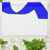 Blaue Schleife Zeichnend Handtuch (Gefaltet)