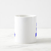 Blaue Schleife Zeichnend Kaffeetasse (Mittel)