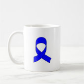 Blaue Schleife Zeichnend Kaffeetasse (Links)