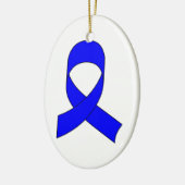 Blaue Schleife Zeichnend Keramik Ornament (Links)