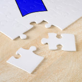 Blaue Schleife Zeichnend Puzzle (Seite)