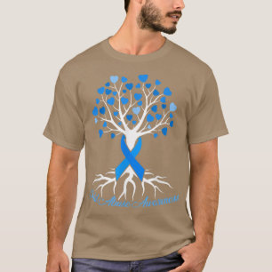 Blaue-Schleifen-Baum Herz Kindermissbrauchs-Präven T-Shirt