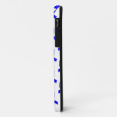 Blaue Schleifenmuster Case-Mate iPhone Hülle (Hinten/Links)