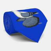 Blaue Schlucktaube Krawatte (Gerollt)
