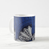 Blaue Schmetterling Ankara-Tasse Kaffeetasse (Vorderseite Links)