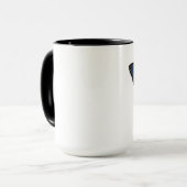 Blaue Schmetterling Kaffeetasse (Vorderseite Links)