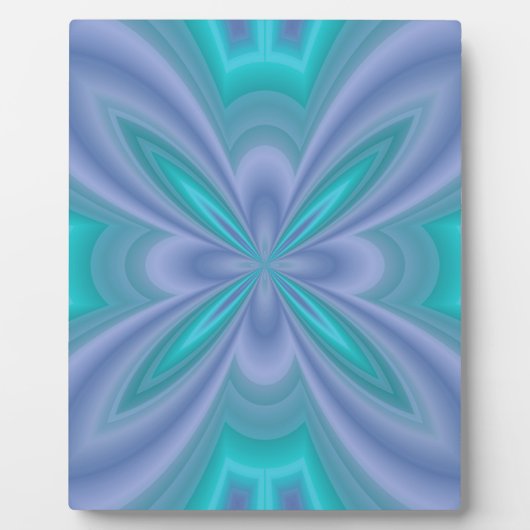 Blaue Schmetterlinge Abstrakt Fotoplatte (Vorderseite)