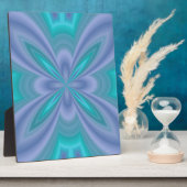 Blaue Schmetterlinge Abstrakt Fotoplatte (Seite)
