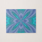 Blaue Schmetterlinge Abstrakt Puzzle (Horizontal)